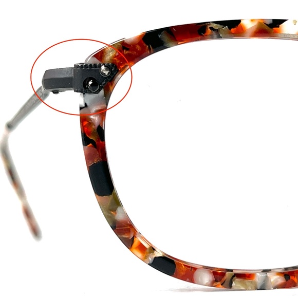 Anglo American Optical Mosaic Confetti Red Orange Multi Marble Acetate 'Rialto' - Picture 12 of 16